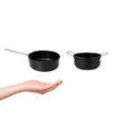 Caçarola e Frigideira Mini Inox Preto Couvert Servir Entrada