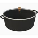 Caçarola Gourmet Ferro Fundido Alça Ferro Tampa Vidro 26cm Caçarola Gourmet Ferro Fundido Alça Ferro Tampa Vidro 26cm