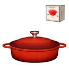 Caçarola Hauskraft Premium Le Chef 29cm 4,2L Alumínio Vermelha Indução