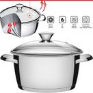 Caçarola Inox Avulsa Fundo Triplo Vidro 22cm 4,2l Tramontina Caçarola Inox Avulsa Fundo Triplo Vidro 22cm 4,2l Tramontina