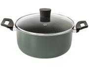 Caçarola Multiflon Antiaderente de Alumínio 24cm 5L Verde Ekó