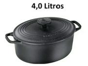 Caçarola Oval 4 Litros de Ferro Holandês Postagem Rápida