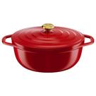 Caçarola Oval Air Alumínio Fundido 30cm Vermelha - Tefal