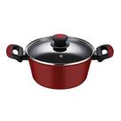 Caçarola Oxford Everyday Vermelha Antiaderente 24cm para Indução
