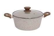 Caçarola panela rev. ceramico indução 20cm marmol vanilla