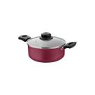 Caçarola Panela Tampa Vidro Clarity Antiaderente Teflon N20