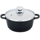 Caçarola Preta 24cm de Alumínio Com Revestimento Cerâmico - Clink