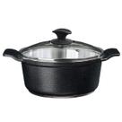 Caçarola Preto Craqueado Alumínio Usinado Javali AA 24cm