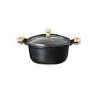 Caçarola Preto Craqueado Antiaderente Cerâmica Javali AM28cm