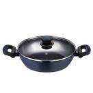Caçarola Rasa Antiaderente para Indução 28 Cm Everyday Azul