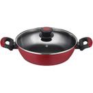 Cacarola Rasa Oxford Aluminio Forjado Everyday 28Cm Vermelho