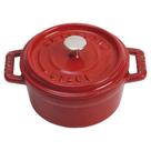 Cacarola redonda staub 10cm cereja ferro 405097990