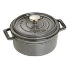 Caçarola staub redonda em ferro fundido cinza grafite 14cm 405094750 Caçarola staub redonda em ferro fundido cinza grafite 14cm 405094750