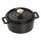 Caçarola staub redonda em ferro fundido preta 14cm 405094760