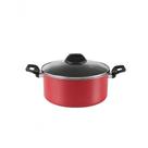 Caçarola Tampa Garlic ø 22 X 10 3,4l 22 X 10 3,4l Vermelho Brinox Caçarola Tampa Garlic ø 22 X 10 3,4l 22 X 10 3,4l Vermelho Brinox