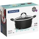 Caçarola Tramontina Antiaderente Induction Mônaco Preta 24cm