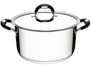 Caçarola Tramontina Duo Silicone Funda em Aço Inox Fundo Triplo com Tampa e Alças em Silicone 16 cm