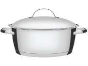 Caçarola Tramontina Inox Fundo Triplo com Tampa 22cm 3,3L Allegra