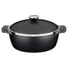 Caçarola tramontina lyon antiaderente starflon high performance preto com tampa 30 cm 6,8 L Caçarola tramontina lyon antiaderente starflon high performance preto com tampa 30 cm 6,8 L