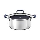 Caçarola Tramontina Romagna em Aço Inox e Alumínio Cerâmico Black Stone 24 cm 5,24 L Caçarola Tramontina Romagna em Aço Inox e Alumínio Cerâmico Black Stone 24 cm 5,24 L