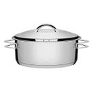 Caçarola Tramontina Solar Rasa em Aço Inox 28 cm 7,1 L