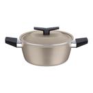 Caçarola Tramontina Spezia Induction Alumínio Antiaderente Starflon Excellent Areia 24 cm Caçarola Tramontina Spezia Induction Alumínio Antiaderente Starflon Excellent Areia 24 cm