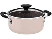Caçarola Tramontina Tunis Em Alumínio 24 Cm 4,8 L Cerâmico Rosa Trufado