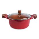 Caçarola Vermelha Teflon Antiaderente Gold Javali AM 22cm Caçarola Vermelha Teflon Antiaderente Gold Javali AM 22cm