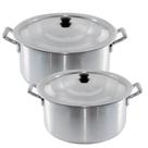 Caçarolas Panela Industrial Kit Com 2 Linha Hotel Nº 30 / Nº 35 - DK Shopp