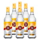 Cachaça Aguardente 51 Garrafa 965ml 6 Unidades