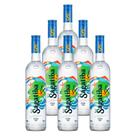 Cachaça Cristalina Sagatiba 700ml 6 Unidades