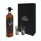 Cachaça Envelhecida Em Barril Carvalho Americano Original Pedro Castro 700ml Presente Premium 2 Copos Dose - Lojas RPM