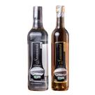 Cachaça Samanaú Orgânica Kit PRATA 900ml e ENVELHECIDA 500ml