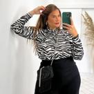 Cacharrel animal print plus size