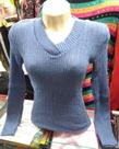 Cacharrel Feminina Gola V Casaco Lã Tricô Tricot
