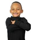 Cacharrel Infantil blusa Gola Alta frio Canelada Suéter com ótima vestibilidade.