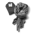 Cachecol Bucky Jersey Stripe Travel Comfort Preto