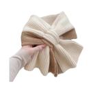 Cachecol Curto Tricotado Em Cor Sólida Para Meninas, Moda De Outono E Inverno