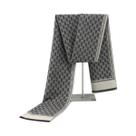 Cachecol De Cashmere Masculino De Inverno Luxuoso Com Estampa De Letras Pashmina Macio E Quente Para