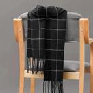 Cachecol De Cashmere Masculino Para O Inverno, Quente E Casual, Designer Pashmina Com Franjas