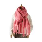 Cachecol De Inverno Em Cashmere Para Homens E Mulheres, Quente, Sólido, Cobertor Pashmina, Xale