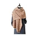 Cachecol De Inverno Feminino Em Cashmere Jacquard, Xale Grosso De Lã Pashmina Para Mulheres