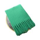 Cachecol De Inverno Grosso De Cashmere Para Mulheres, Xale Pashmina Com Franjas Em Cores Sólidas