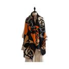 Cachecol De Luxo Feminino De Inverno Em Caxemira Jacquard, Xale Grosso De Lã Pashmina Com Estampa De