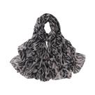 Cachecol De Pashmina Com Estampa De Leopardo Para Mulheres, Hijab Macio De Inverno, Lenço Fino Para