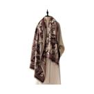 Cachecol De Pashmina Jacquard Animal Dupla Face Grosso E Quente Para Mulheres, À Prova De Frio E