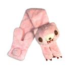 Cachecol De Pelúcia Urso Gloomy Rosa, Macio, De Pele Sintética, Quente E Estiloso Para Fãs