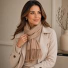 Cachecol Echarpe Pashmina Lenço Com Franja 190x70 cm Toque Macio Para O Frio Outono Inverno Feminino Masculino