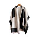 Cachecol Feminino De Caxemira Grosso E Quente Dupla Face Com Estampa De Cavalo Para Inverno E Uso