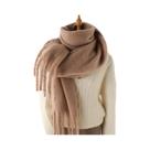 Cachecol Feminino De Caxemira Para Inverno, Manta Quente E Macia De Pashmina, Xale Longo Com Borlas